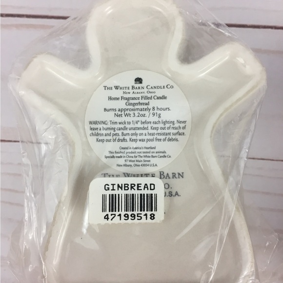 Gingerbread Man Christmas Candles Lot of 4 Various Brands White Barn TAG Royal - Picture 12 of 16